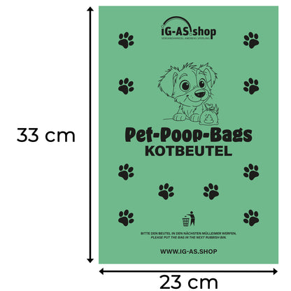 Hundekotbeutel mit Waldbeerenduft auf Rolle – 360 Stück (24 Rollen)