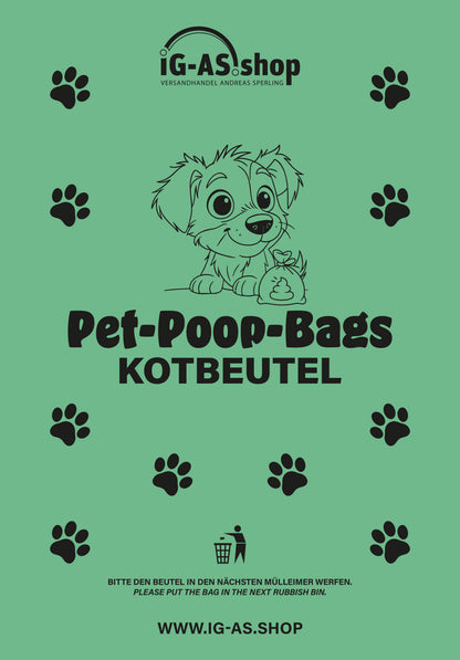 Hundekotbeutel mit Waldbeerenduft auf Rolle – 360 Stück (24 Rollen)