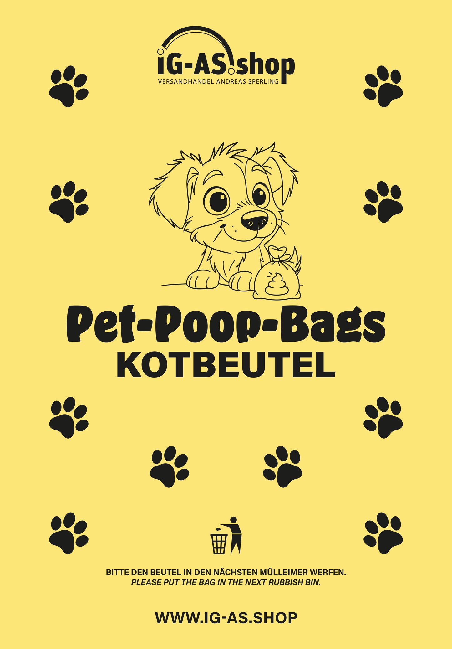 Hundekotbeutel mit Waldbeerenduft auf Rolle – 360 Stück (24 Rollen)