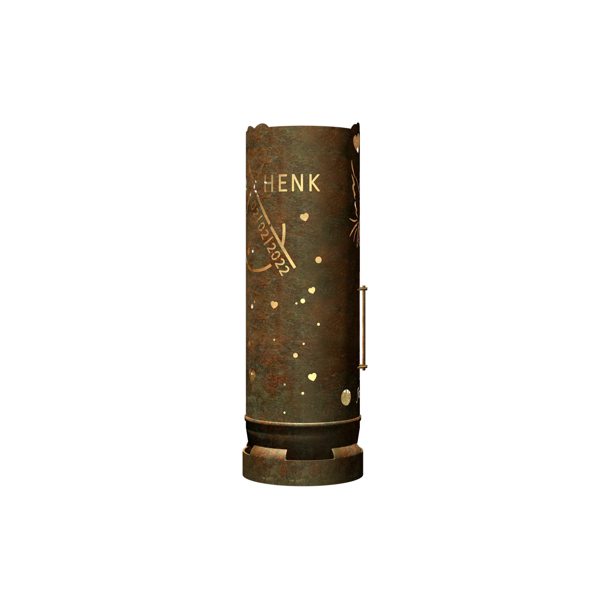 Feuertonne "Hochzeitsmotiv 1" (inkl. Personalisierung)