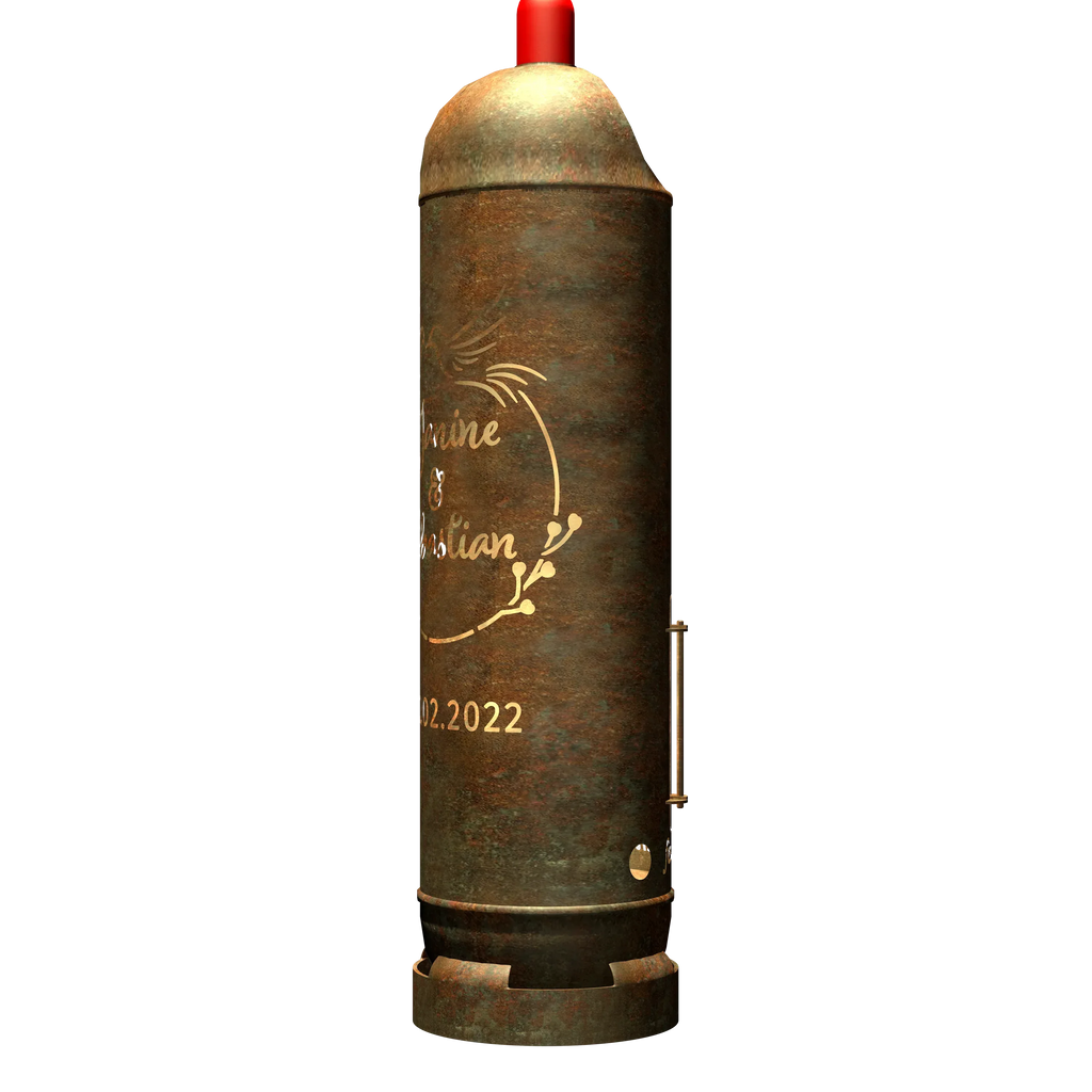 Feuertonne "Hochzeitsmotiv 3" (inkl. Personalisierung)