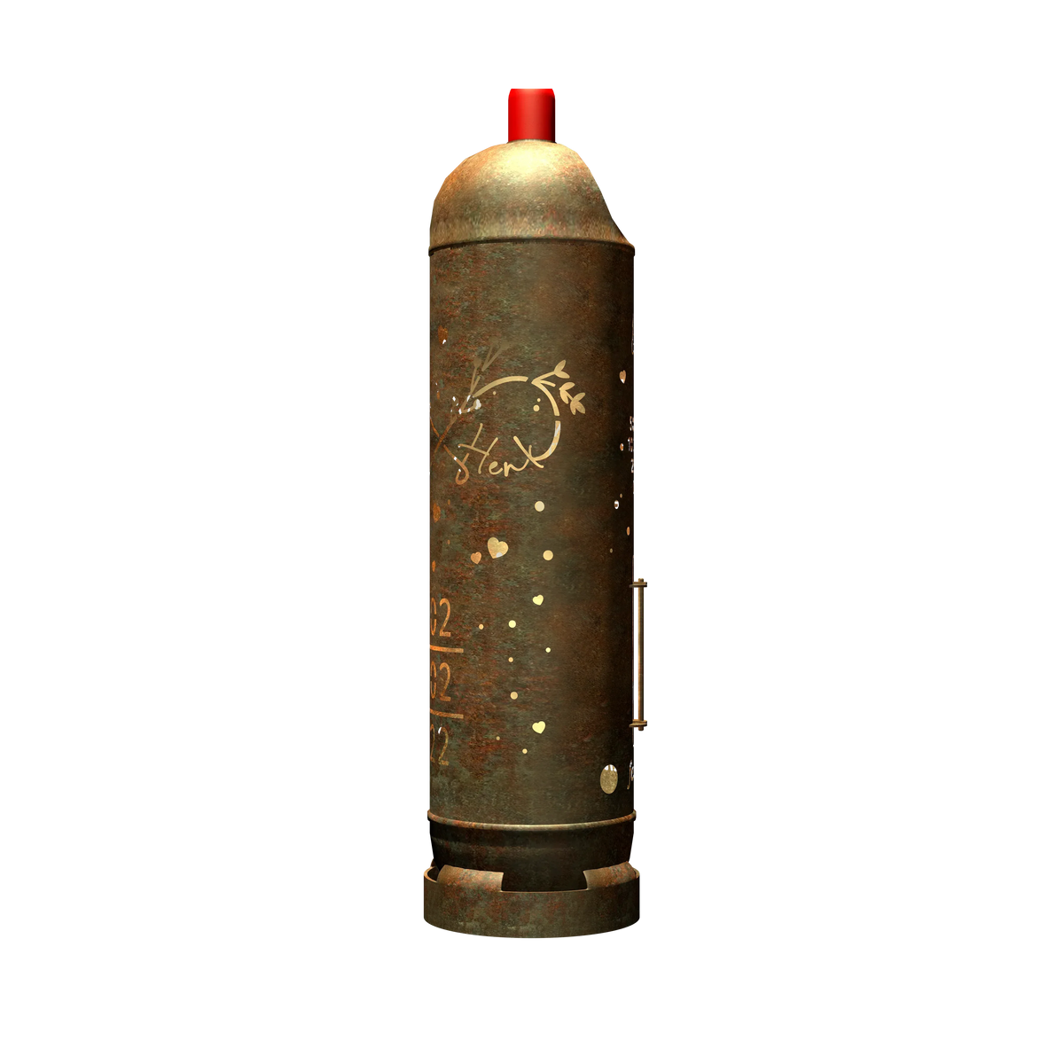 Feuertonne Hochzeitsmotiv 4 (inkl. Personalisierung)