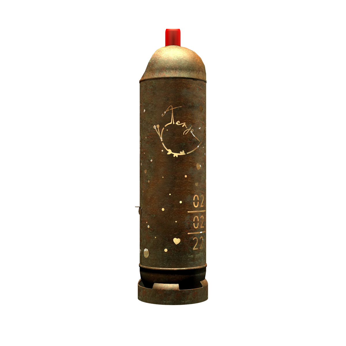 Feuertonne Hochzeitsmotiv 4 (inkl. Personalisierung)