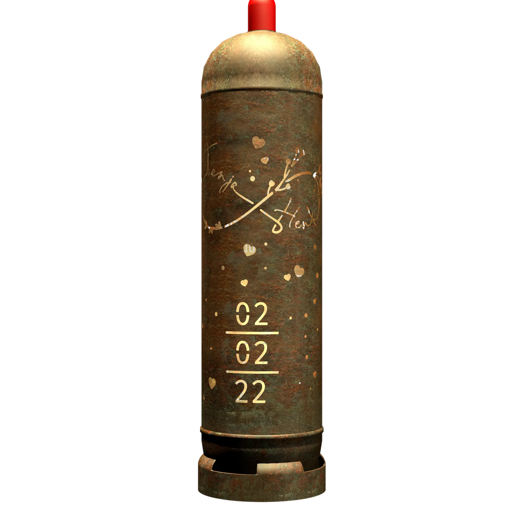 Feuertonne Hochzeitsmotiv 4 (inkl. Personalisierung)