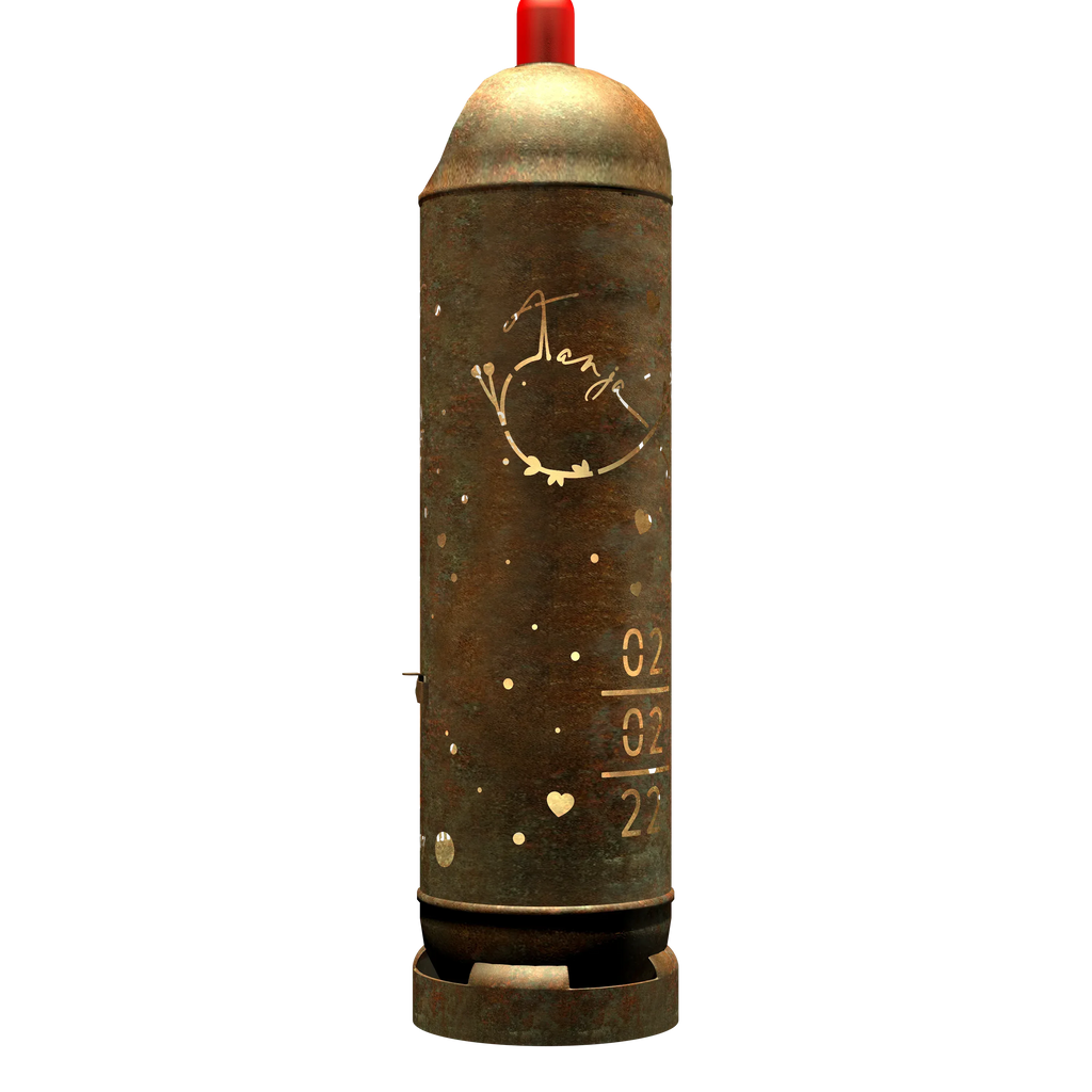 Feuertonne Hochzeitsmotiv 4 (inkl. Personalisierung)