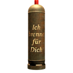 Feuertonne "Ich brenne für Dich"