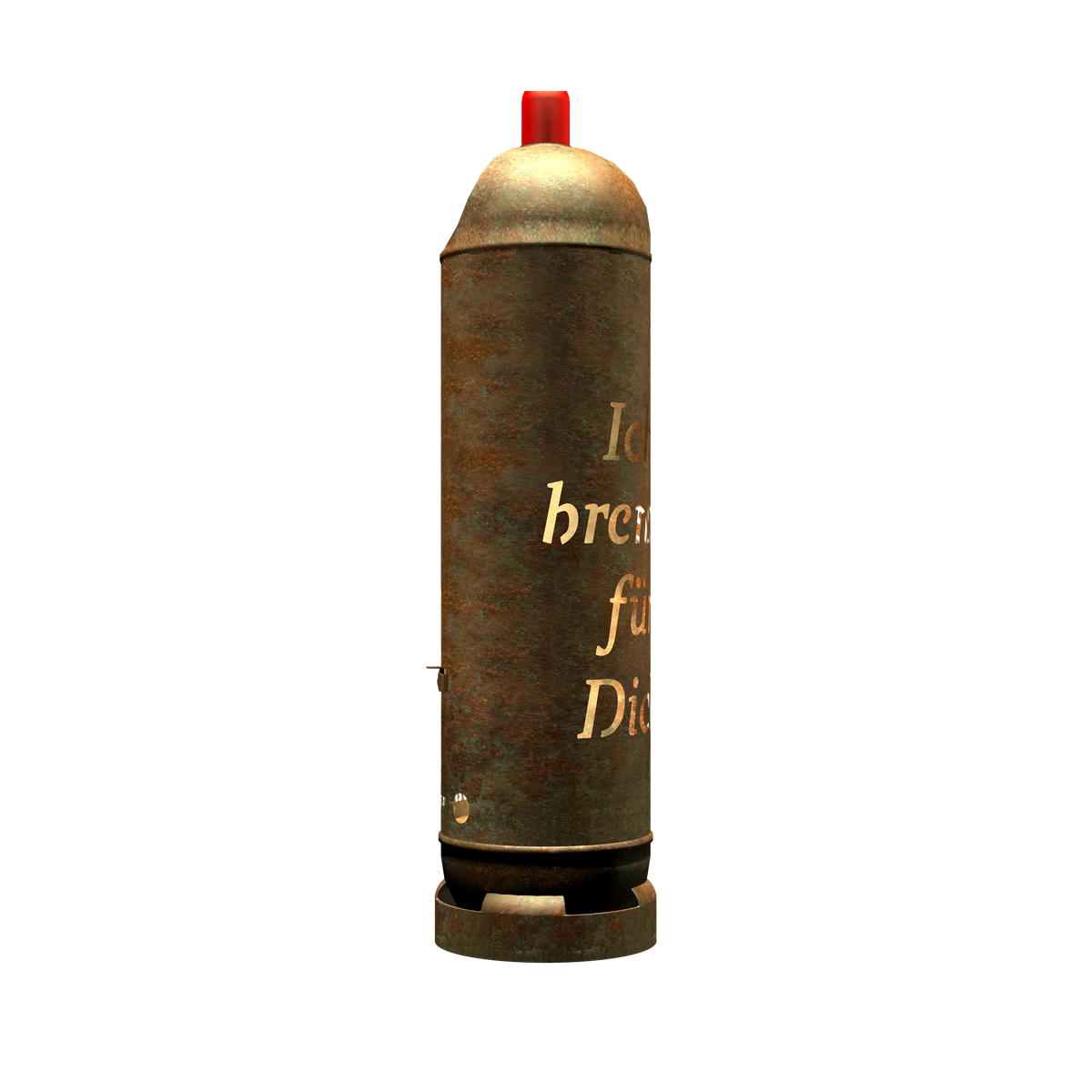 Feuertonne "Ich brenne für Dich"