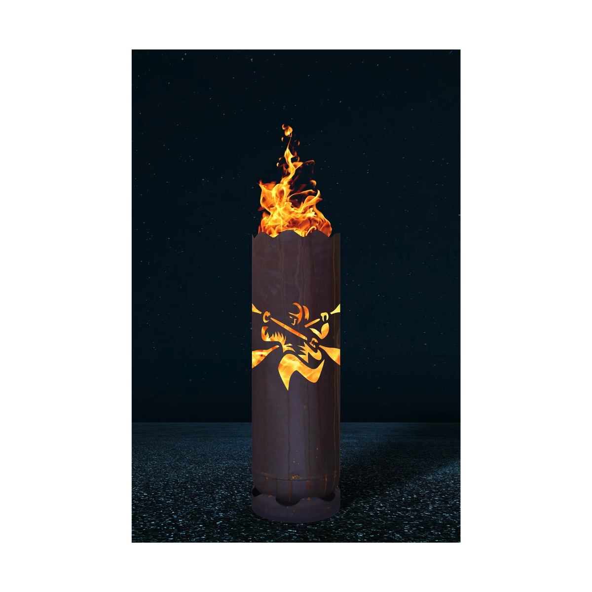 Feuertonne Kanu