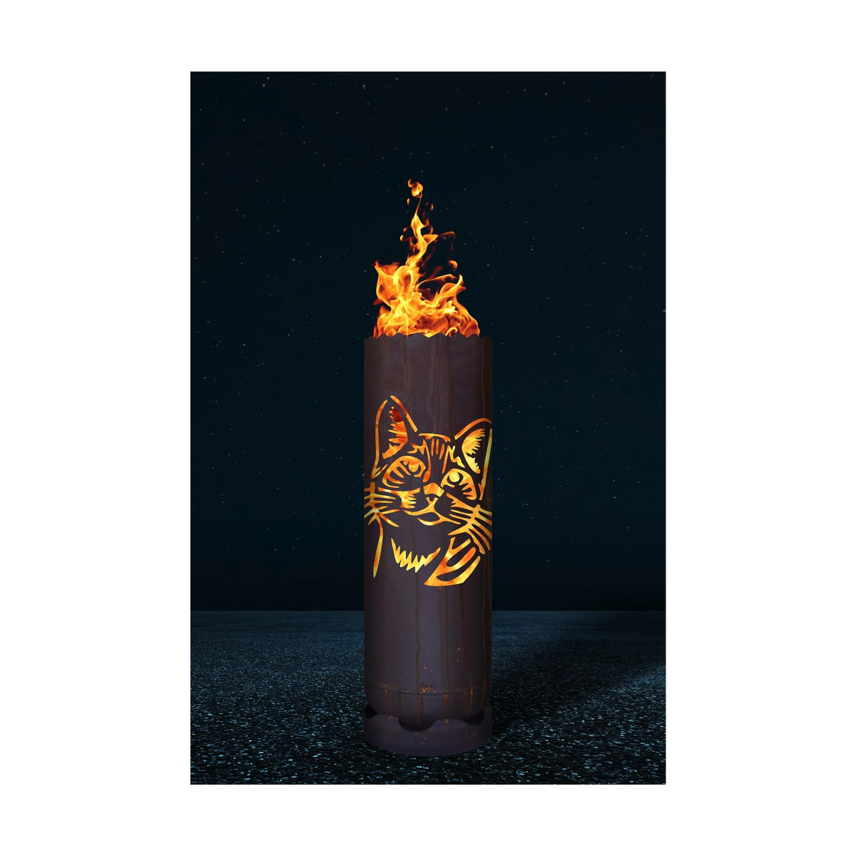 Feuertonne Katze
