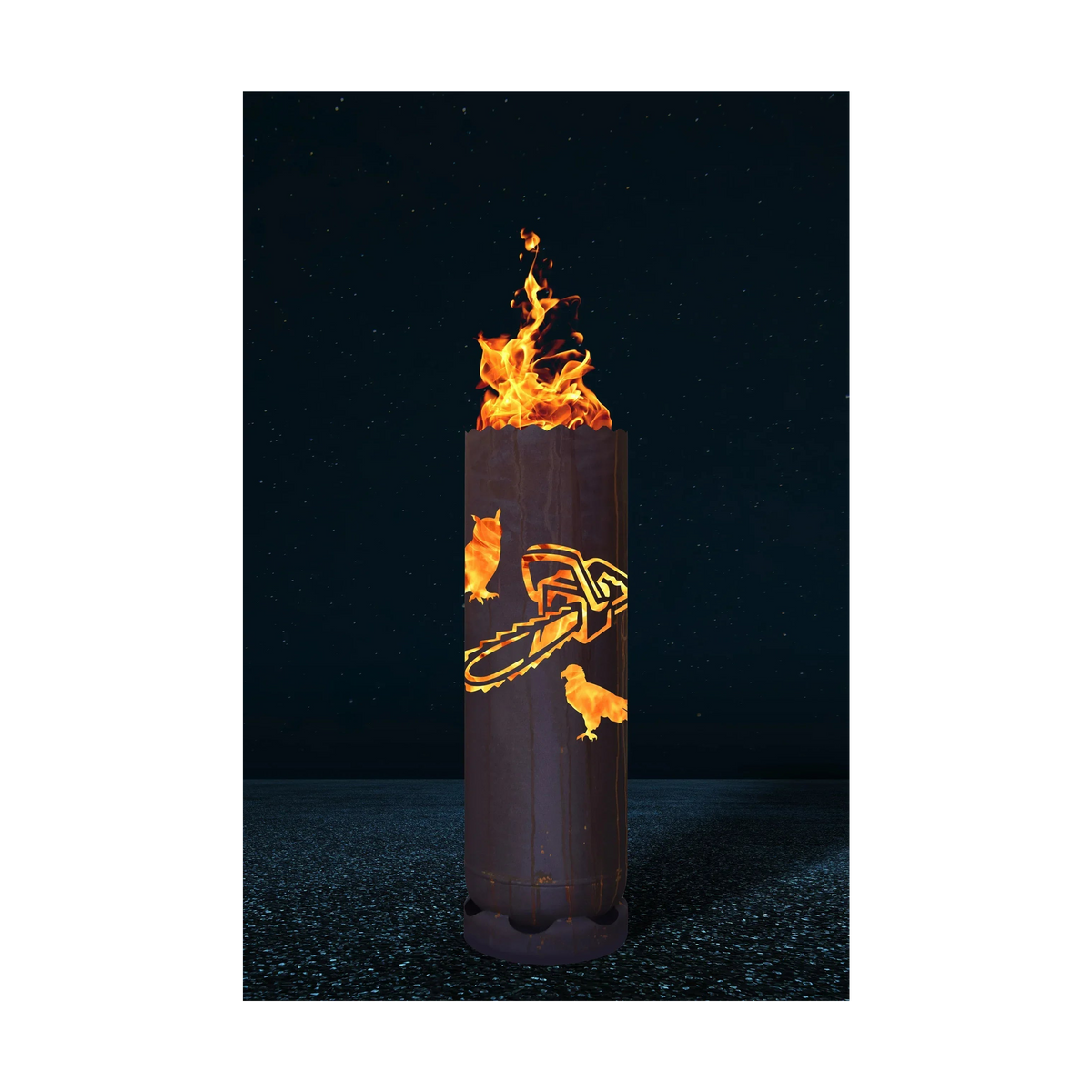 Feuertonne "Kettensäge"