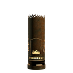 Feuertonne Motorsäge mit Wald inkl. Personalisierung