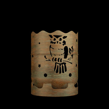Feuertonne Eule