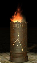Dropslik Feuertonne "Sternzeichen Krebs"