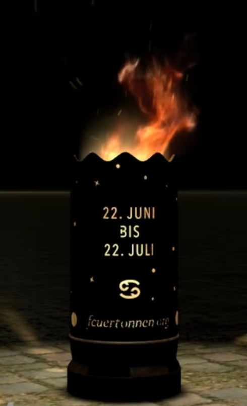Dropslik Feuertonne "Sternzeichen Krebs"