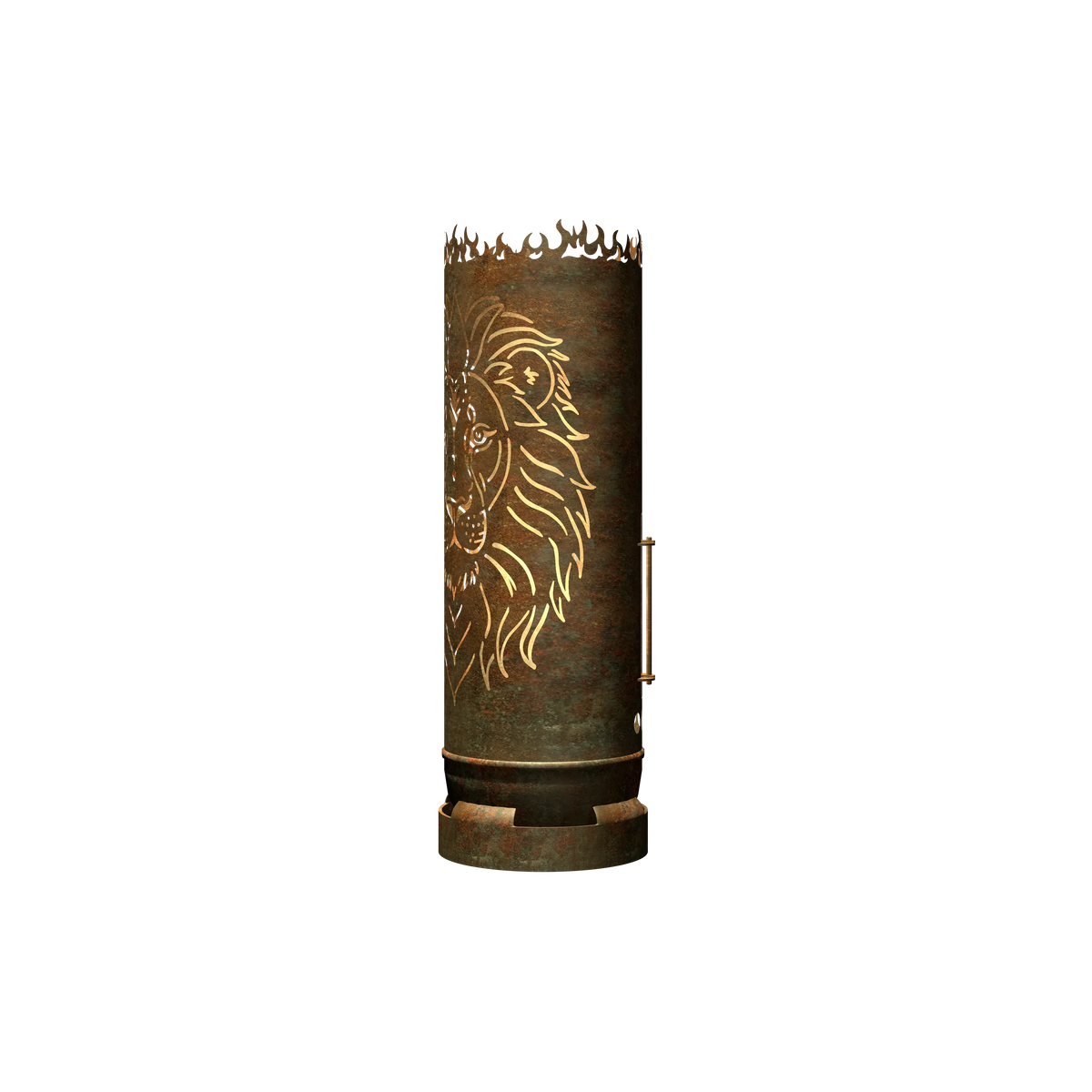 Feuertonne Löwe