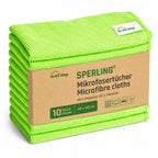 Sperling® Mikrofasertücher in Blau & Grün – 40 x 40 cm