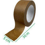 Papier Klebeband, Papier Packband in Braun - 55mm x 66m - 130 my - FSC-Mix