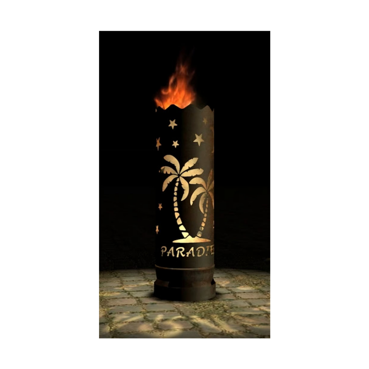 Feuertonne "Paradies" (Rundummotiv)