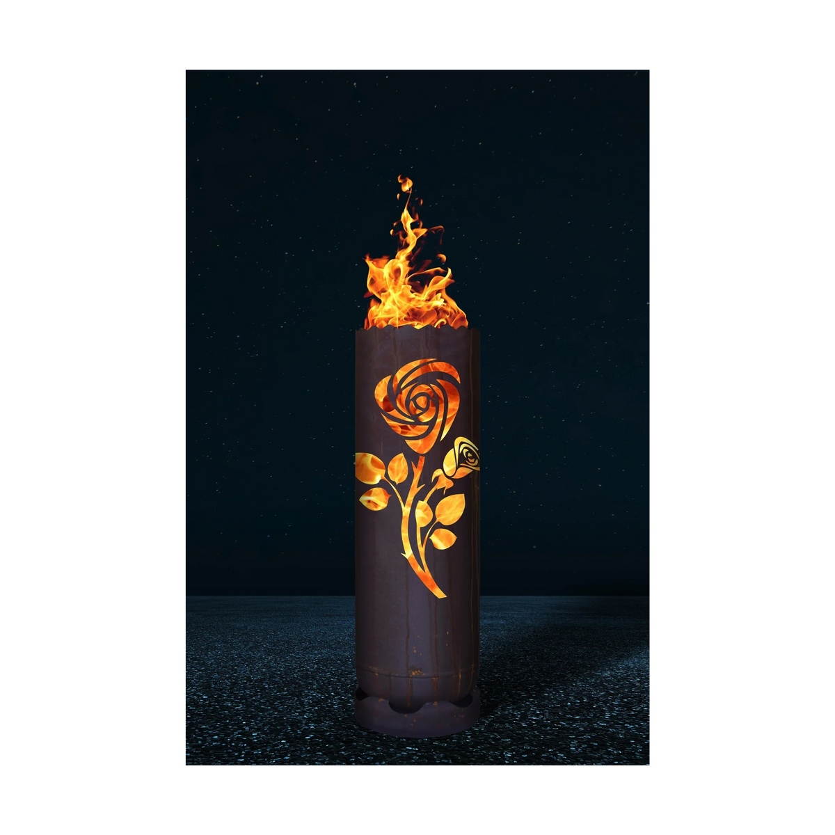 Feuertonne Rose