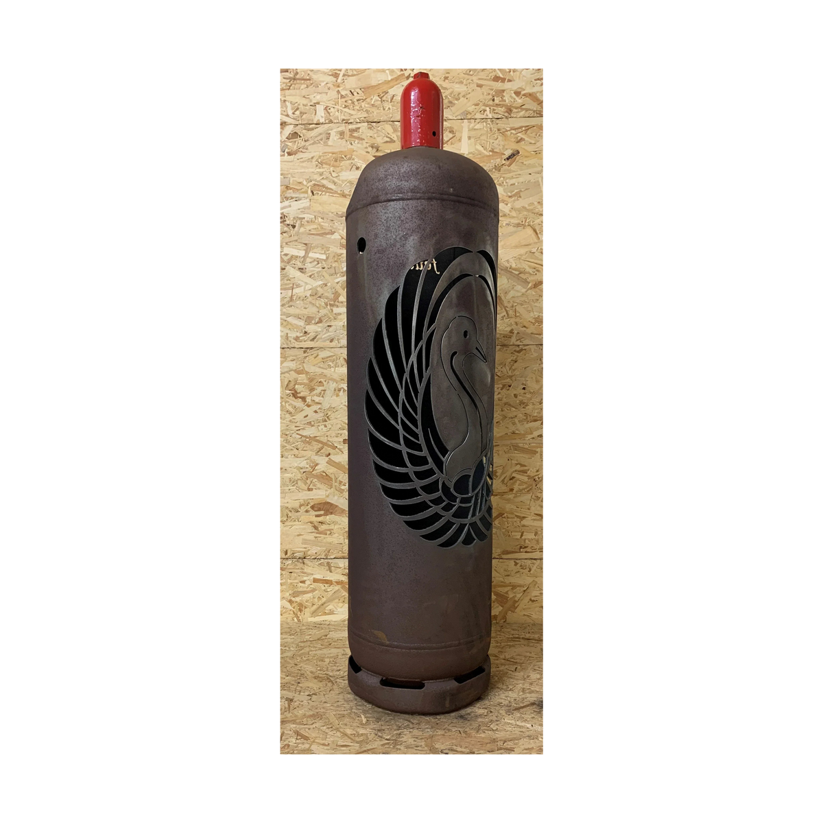 Feuertonne Schwan