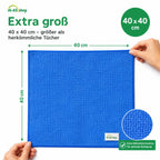 Sperling® Mikrofasertücher in Blau & Grün – 40 x 40 cm
