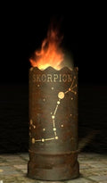 Dropslik Feuertonne "Sternzeichen Skorpion"