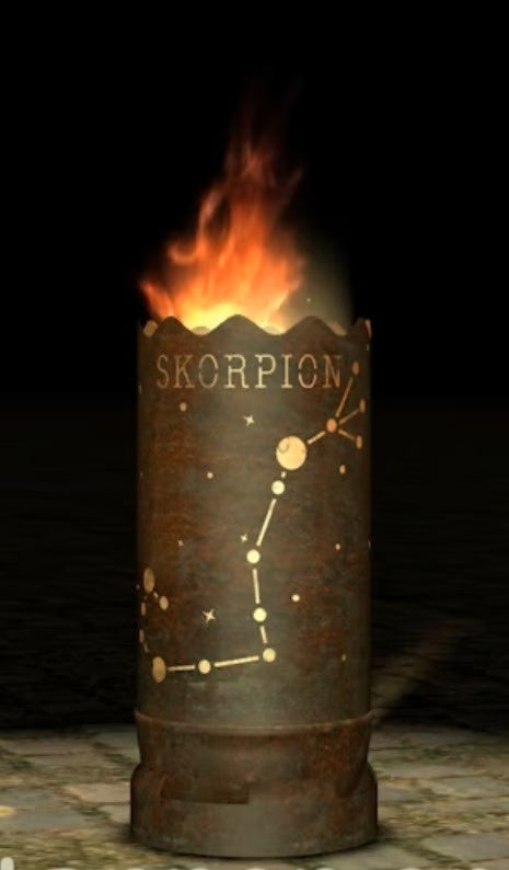 Dropslik Feuertonne "Sternzeichen Skorpion"