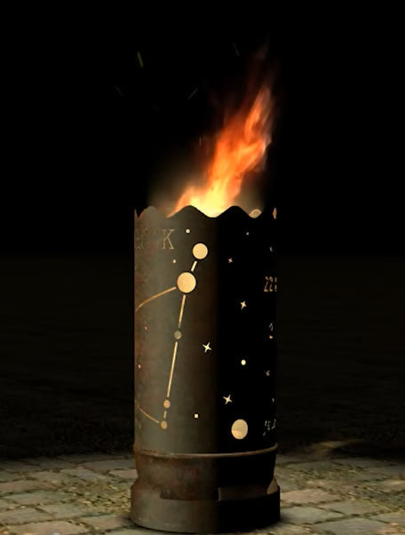 Dropslik Feuertonne "Sternzeichen Steinbock"