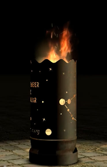 Dropslik Feuertonne "Sternzeichen Steinbock"