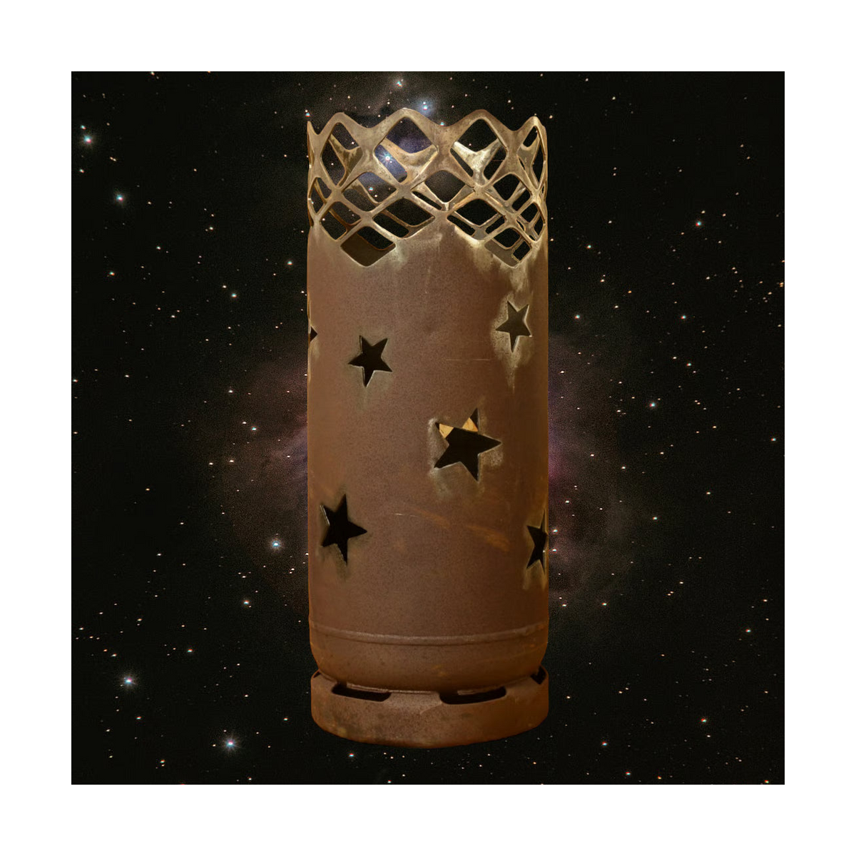 Feuertonne "Sterne" (Rundummotiv)