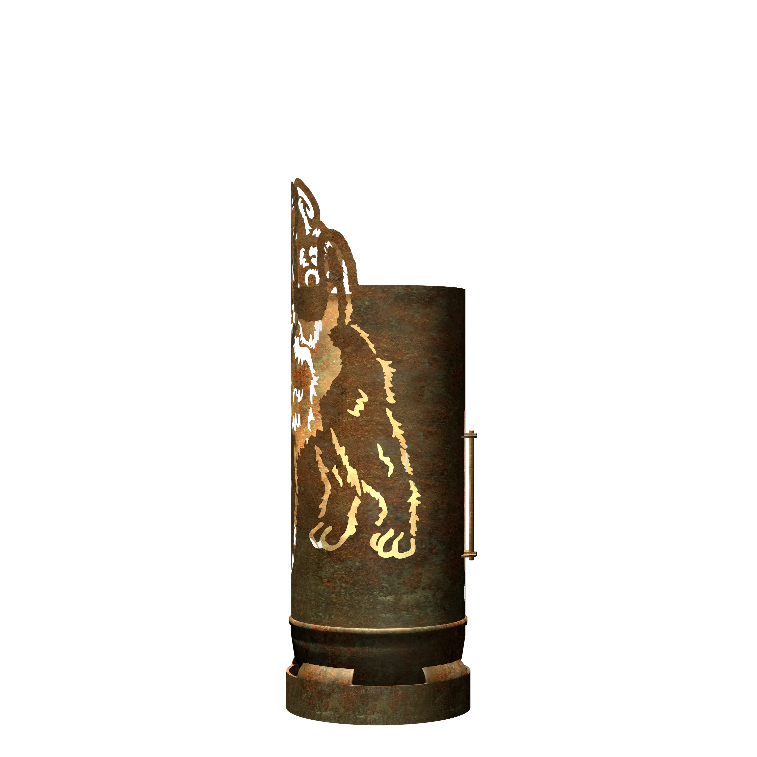Feuertonne Airedale Terrier exklusiv Design