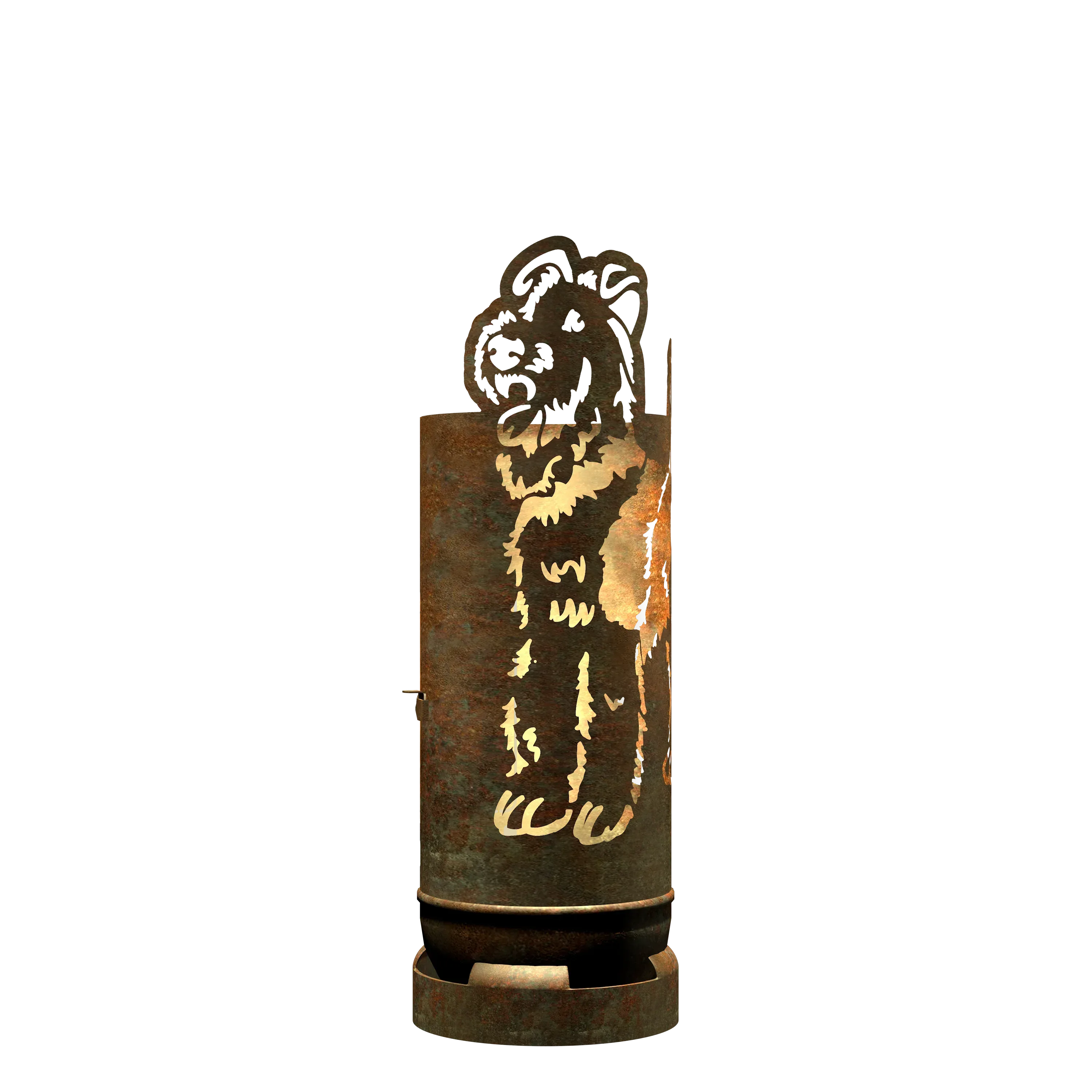 Feuertonne Airedale Terrier exklusiv Design