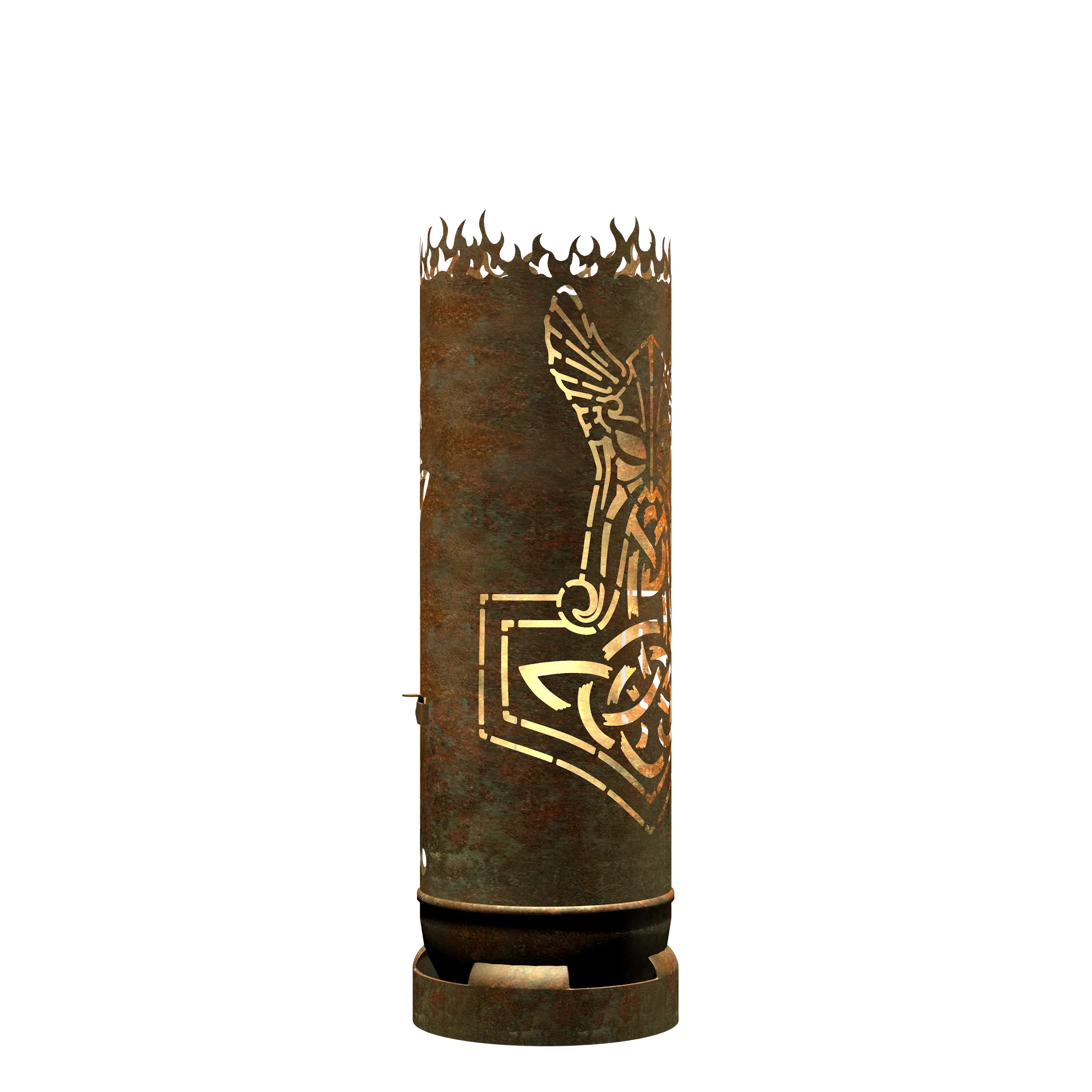 Feuertonne "Thor mit Runen"