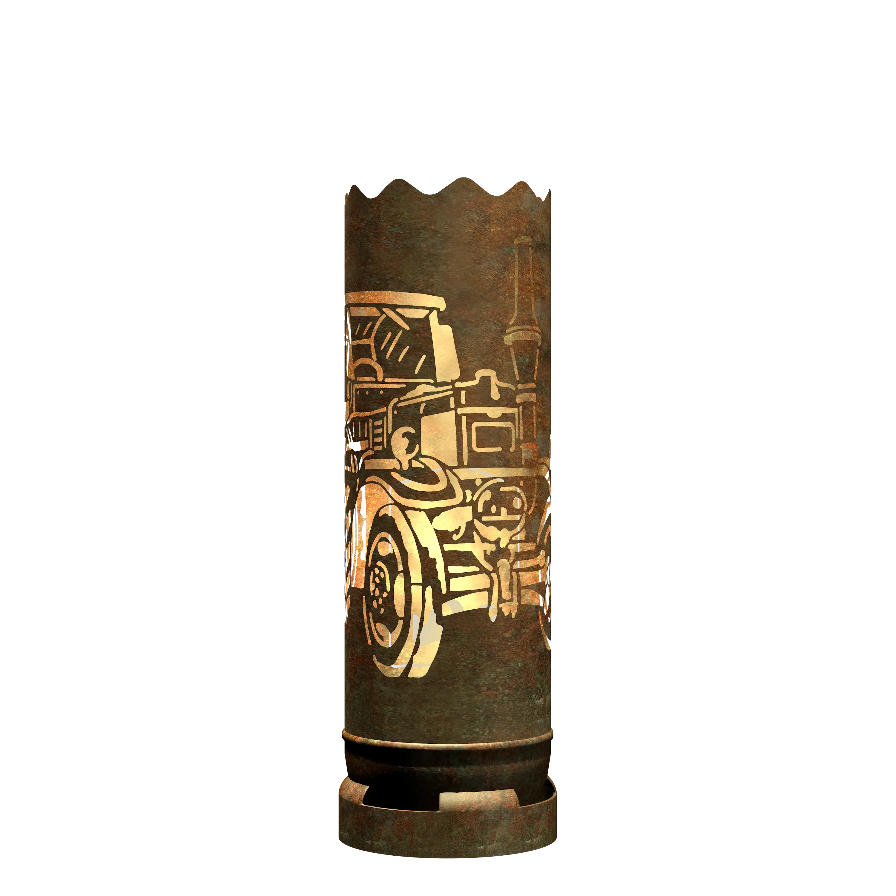 Feuertonne Traktor Retro