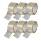 Transparente Klebebandrollen im 6er-Pack – stark haftendes Verpackungsband für Kartons, Umzüge, Lager und Versand