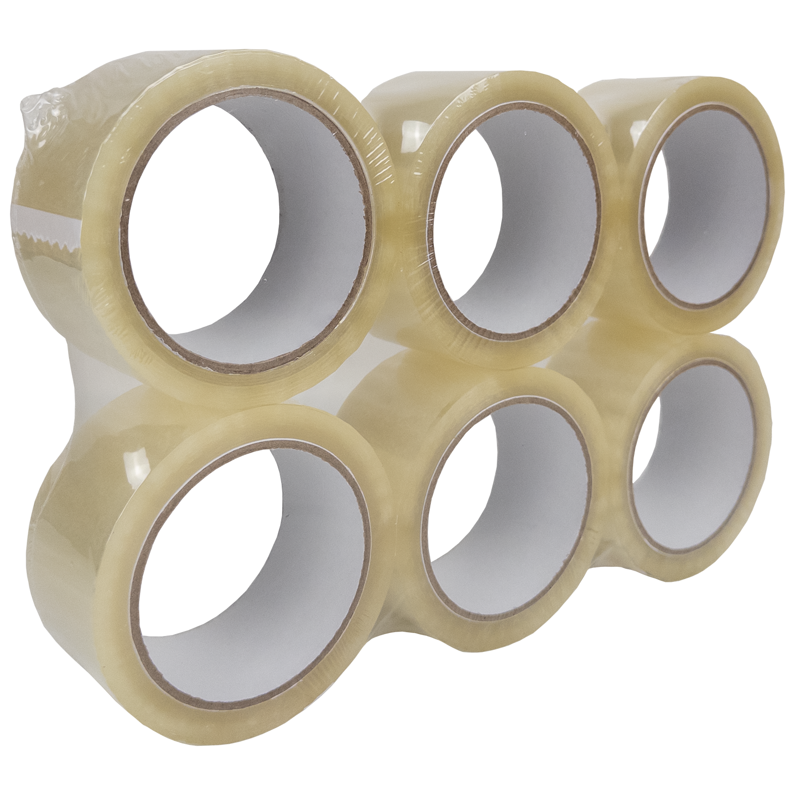 Transparente Klebebandrollen im 6er-Pack – stark haftendes Verpackungsband für Kartons, Umzüge, Lager und Versand