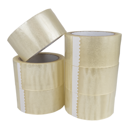 Transparente Klebebandrollen im 6er-Pack – stark haftendes Verpackungsband für Kartons, Umzüge, Lager und Versand